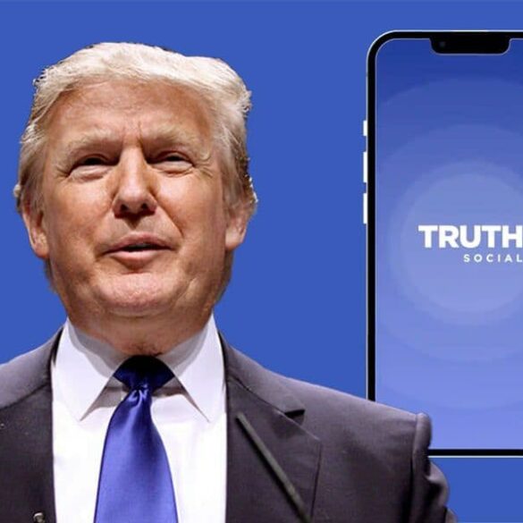Truth social trump background