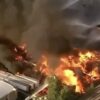 Enormous Fire At Pallet Facility Warehouse, Prompts Hazmat Response * 100PercentFedUp.com * by Danielle