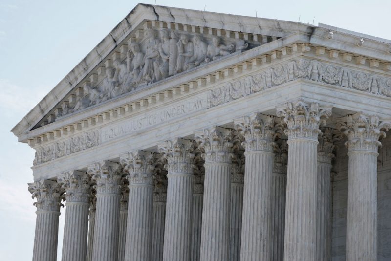 WASHINGTON, DC - JUNE 14: The U.S. Supreme Court Building stands on June 14, 2024 in Washington, DC. The Court released opinions for several cases today including a 6-3 decision striking down a federal ban on bump stocks instituted by U.S. President Donald Trump after the 2017 mass shooting at the Route 91 Harvest music festival in Las Vegas. (Photo by Anna Moneymaker/Getty Images)