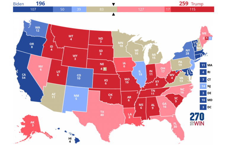Politics: 2024 Electoral Map Based On Polls