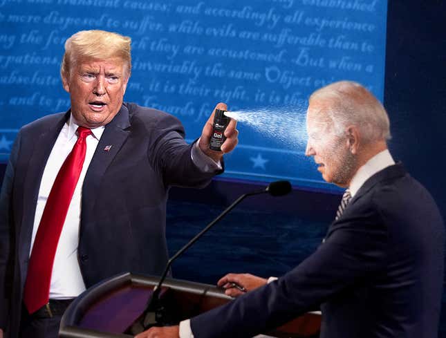 Image for article titled Trump Uses Rebuttal To Pepper Spray Biden