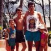 The author (left) with his brother and cousins in Puerto Rico circa 1991.
