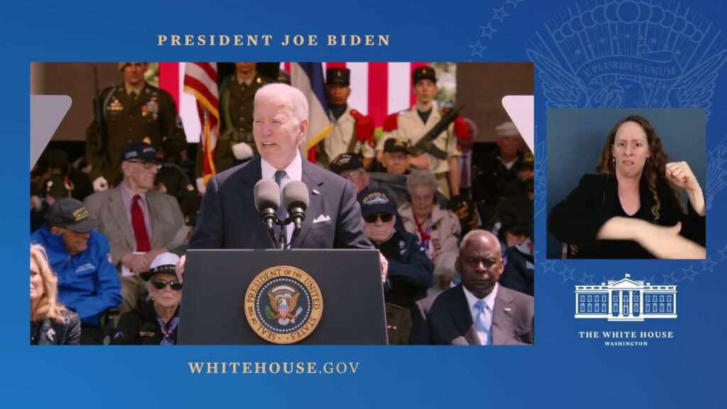 President Biden Delivers Remarks on D-Day in Normandy, France with ASL Interpretation