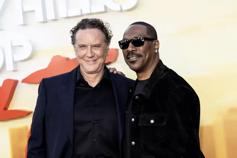 Judge Reinhold and Eddie Murphy attend the World premiere of "Beverly Hills Cop: Axel F" at the Wallis Annenberg Center for the Performing Arts in Beverly Hills, California, U.S. June 20, 2024. REUTERS/Aude Guerrucci/File Photo