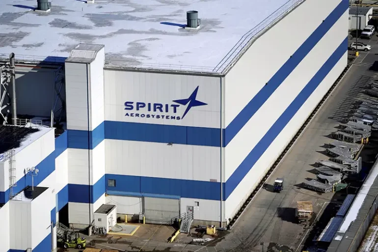 The headquarters of Spirit AeroSystems Holdings Inc, is seen in Wichita, Kansas, U.S. December 17, 2019. REUTERS/Nick Oxford/File Photo