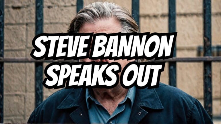 I'M PROUD TO GO TO PRISON: Steve Bannon's POWERFUL Speech Outside of Connecticut Jail!