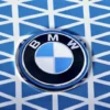 The logo of German automaker BMW is seen in Brussels, Belgium February 28, 2023. REUTERS/Yves Herman/File Photo