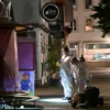 Forensic police inspect on early August 24, 2024 the area where at least three people were killed and several injured when a man attacked them with a knife on late August 23, 2024 in Solingen, western Germany, according to German media, as the city celebrated its 650th anniversary. (Photo by INA FASSBENDER / AFP) (Photo by INA FASSBENDER/AFP via Getty Images)