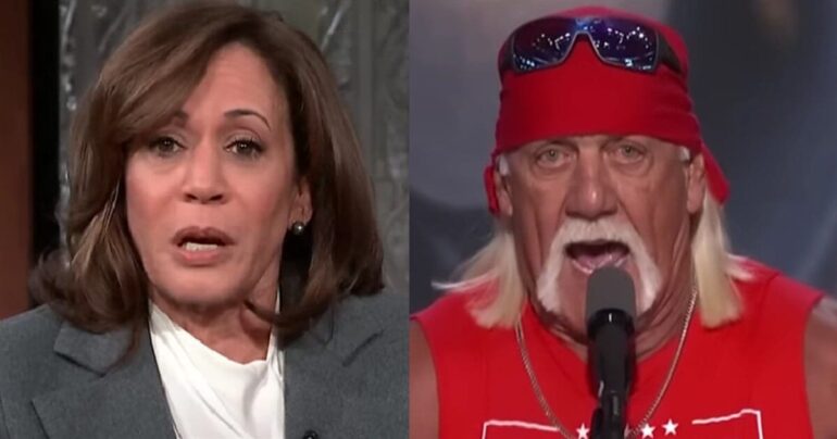 Politics: Hulk Hogan Jokes About Body Slamming Kamala And Humorless