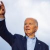 President Joe Biden walks on stage during a 4th of July event on the South Lawn of the White House on July 4, 2024 in Washington, DC.