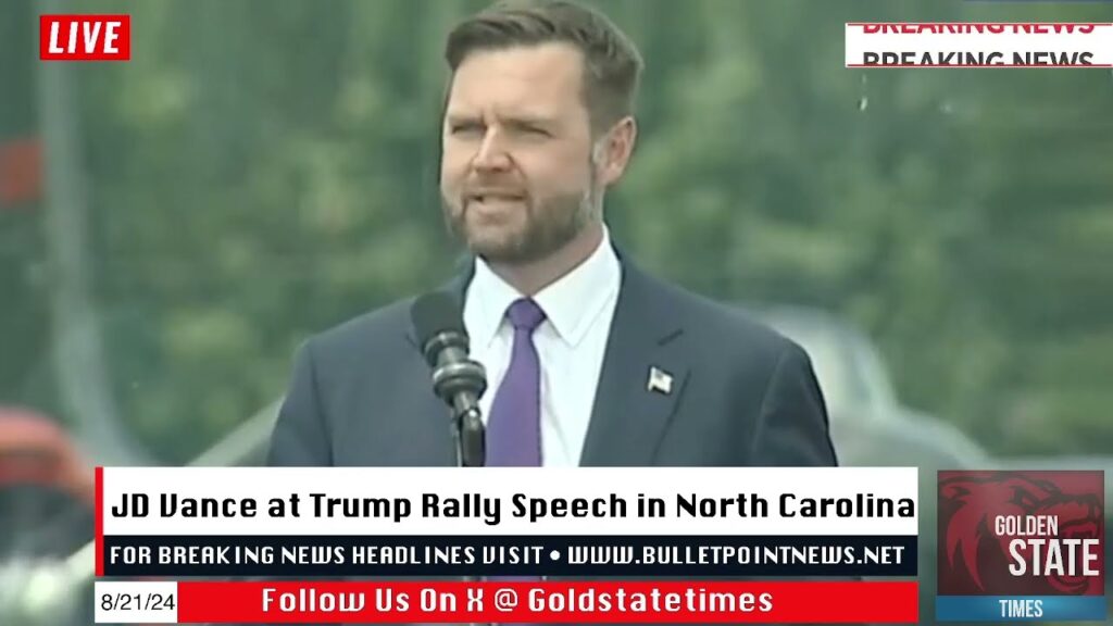 SHOCK: JD Vance's EXPLOSIVE Speech in North Carolina!