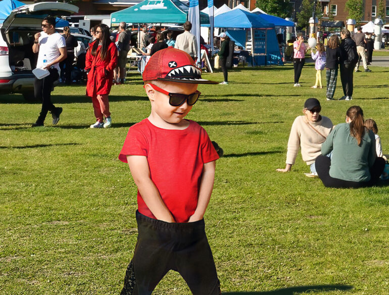 Satire News: Child Standing With Both Arms Down Pants