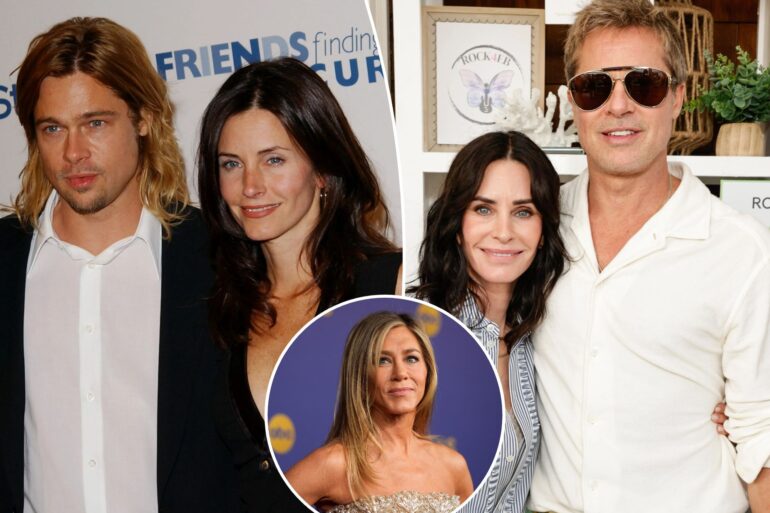 Gossip & Rumors: Courteney Cox And Brad Pitt Reunite Nearly