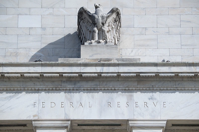 The Marriner S. Eccles Federal Reserve Board building is seen in Washington, DC, March 16, 2022. (Photo by SAUL LOEB / AFP) (Photo by SAUL LOEB/AFP via Getty Images)
