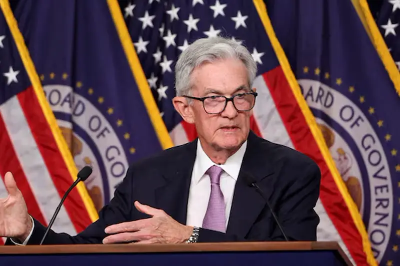 Federal Reserve Board Chair Jerome Powell holds a press conference following a two-day meeting of the Federal Open Market Committee on interest rate policy in Washington, U.S., September 18, 2024. REUTERS/Tom Brenner/File Photo