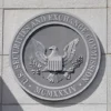 The seal of the U.S. Securities and Exchange Commission (SEC) is seen at their headquarters in Washington, D.C., U.S., May 12, 2021. Picture taken May 12, 2021. REUTERS/Andrew Kelly/File Photo