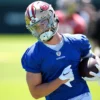 Ricky Pearsall #14 of the San Francisco 49ers works out during mini camp on June 05, 2024 in Santa Clara, California. (Photo by Thearon W. Henderson/Getty Images)