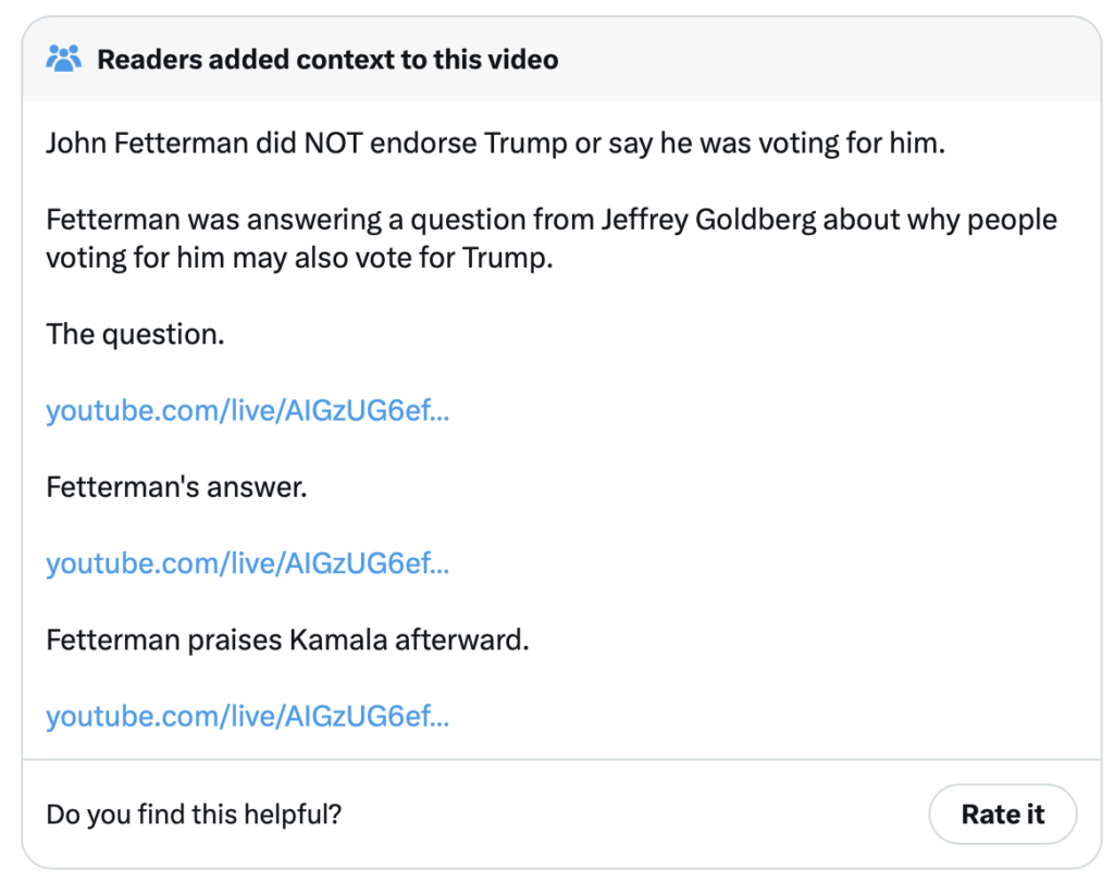 Did Fetterman Just Say He’s Voting For Trump? * 100PercentFedUp.com * by Noah