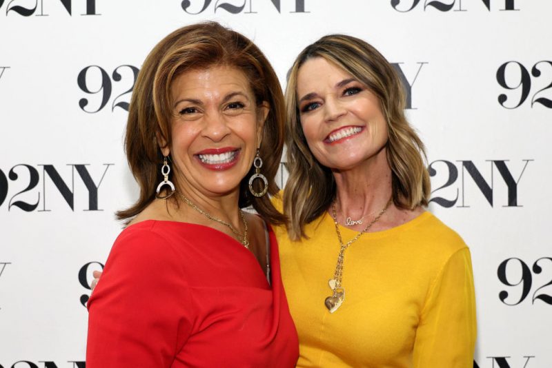 NEW YORK, NEW YORK - FEBRUARY 22: (L-R) Hoda Kotb and Savannah Guthrie attend Savannah Guthrie in Conversation with Hoda Kotb: Reflections on Faith at 92NY on February 22, 2024 in New York City. (Photo by Dia Dipasupil/Getty Images)