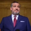 WASHINGTON, DC - SEPTEMBER 13: U.S. Sen. Ted Cruz (R-TX) speaks to members of the press outside the “AI Insight Forum” at the Russell Senate Office Building on Capitol Hill on September 13, 2023 in Washington, DC. Lawmakers are seeking input from business leaders in the artificial intelligence sector, and some of their most ardent opponents, for writing legislation governing the rapidly evolving technology. (Photo by Alex Wong/Getty Images)