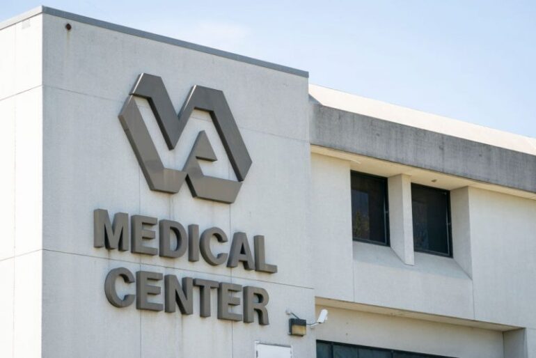 WASHINGTON, DC - APRIL 06: A view of the Washington DC VA Medical Center on April 6, 2020 in Washington, DC. According to local media reports, at least 69 patients and 11 staff members have tested positive for COVID-19. (Photo by Drew Angerer/Getty Images)