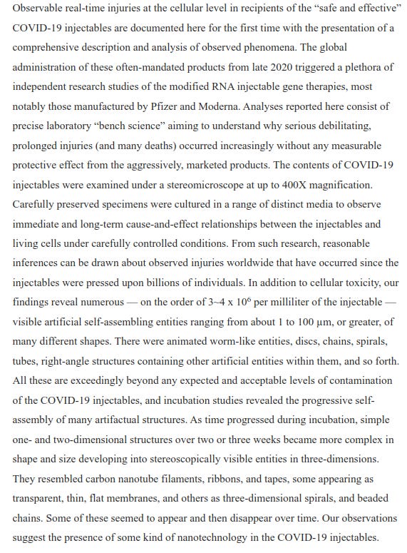 Politics: Bombshell Study Reveals Self Assembling Artificial Constructions In Mrna Products