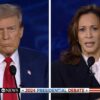 Donald Trump and Kamala Harris debate