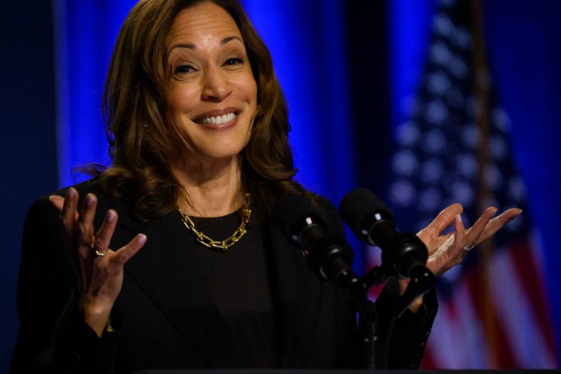 PITTSBURGH, PENNSYLVANIA - SEPTEMBER 25: US Vice President and Democratic nominee for President Kamala Harris speaks at an event hosted by The Economic Club of Pittsburgh at Carnegie Mellon University on September 25, 2024 in Pittsburgh, Pennsylvania. During the speech, Harris gave details about her economic platform, including ways to support small businesses and making home ownership more attainable, among other policy proposals. (Photo by Jeff Swensen/Getty Images)