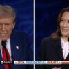 Donald Trump and Kamala Harris debate