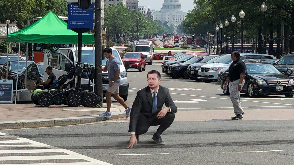 Satire News: ‘still Fresh,’ Says Crouching Pete Buttigieg Swiping Finger