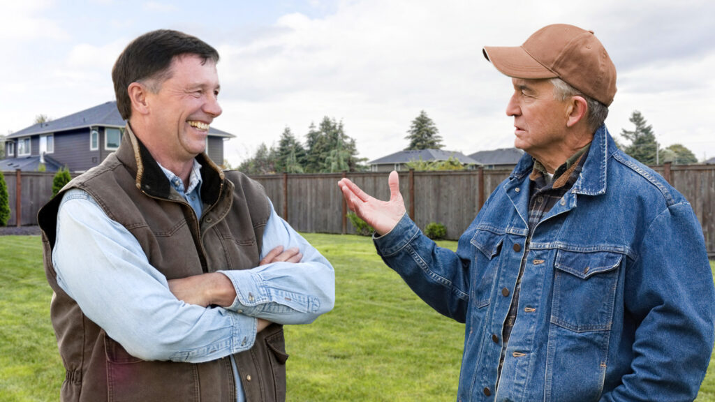 Satire News: Dad And His Friends Just Standing In Yard