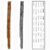 The wood strip recently identified as the corner of a multiplication table. It was excavated in 2001 from a site where the ancient capital of Fujiwara-kyo once stood. (Provided by Nara National Research Institute for Cultural Properties)