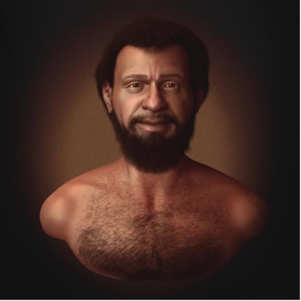 With dark skin, hair, and eyes, Moraes’s approximation of Jesus of Nazareth showed what 1st-century Middle Eastern Jews would have looked like, contrasting sharply with traditional depictions of Jesus within art and religion.