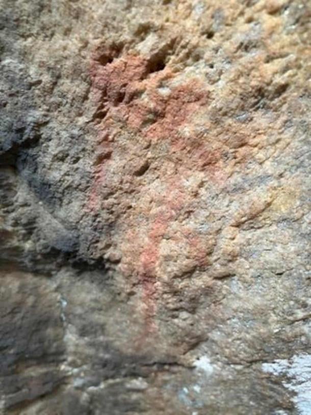 Rock art at Oakhurst rock shelter, Oakhurst farm, near Hoekwil, South Africa. (© V. Gibbon/Max-Planck Institute)