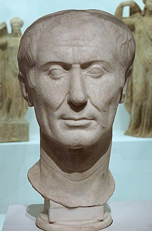 Bust of Julius Caesar.