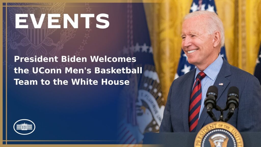 President Biden Welcomes the UConn Men's Basketball Team to the White House