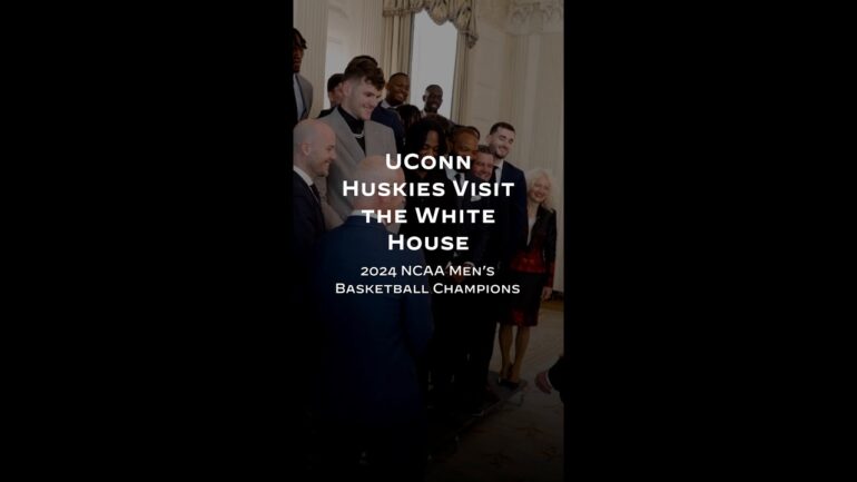 President Biden welcomes the UConn Huskies Men's Basketball team to the White House