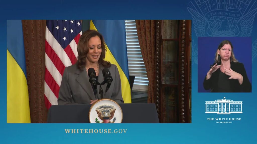 Vice President Harris and President Volodymyr Zelenskyy of Ukraine Deliver Remarks to Press