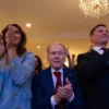 BEDMINSTER, NEW JERSEY - AUGUST 15: Auschwitz survivor Jerry Wartski claps as Republican presidential candidate, former U.S. President Donald Trump holds a fighting anti-semitism event with Miriam Adelson at the Trump National Golf Club Bedminster on August 15, 2024 in Bedminster, New Jersey. Trump's campaign leaders announced they were expanding his staff as the reelection campaign heads into its final few months. (Photo by Adam Gray/Getty Images)