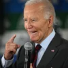 US President Joe Biden speaks to staff as he visits a New Hampshire Democratic coordinated campaign office in Concord, New Hampshire, on October 22, 2024. (Photo by Mandel NGAN / AFP) (Photo by MANDEL NGAN/AFP via Getty Images)