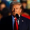 BUTLER, PENNSYLVANIA - OCTOBER 05: Republican presidential nominee, former President Donald Trump addresses a campaign rally at the Butler Farm Show grounds on October 05, 2024 in Butler, Pennsylvania. This is the first time that Trump has returned to Butler since he was injured during an attempted assassination on July 13. (Photo by Kevin Dietsch/Getty Images)