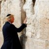 US President Donald Trump visits the Western Wall, the holiest site where Jews can pray, in Jerusalem's Old City on May 22, 2017. (Photo by RONEN ZVULUN / POOL / AFP) (Photo by RONEN ZVULUN/POOL/AFP via Getty Images)