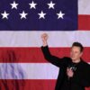 OAKS, PENNSYLVANIA - OCTOBER 18: SpaceX and Tesla founder Elon Musk speaks during a town hall for Republican presidential nominee, former U.S. President Donald Trump at the The Greater Philadelphia Expo Center & Fairgrounds on October 18, 2024 in Oaks, Pennsylvania. Musk is campaigning for former U.S. President Donald Trump and is urging his supporters to take advantage of absentee and early voting in what is expected to be a tight race in Pennsylvania. (Photo by Alex Wong/Getty Images)