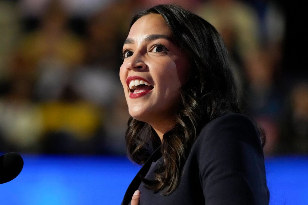 Politics: Aoc Slobbers Over Scummy Doug Emhoff, Proving Lefty Moralizing