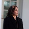 WASHINGTON, DC - MARCH 29: U.S. Vice President Kamala Harris listens as U.S. President Joe Biden delivers remarks after signing H.R. 55, the “Emmett Till Antilynching Act” in the Rose Garden of the White House on March 29, 2022 in Washington, DC. The bipartisan legislation labels lynching a federal hate crime. (Photo by Anna Moneymaker/Getty Images)