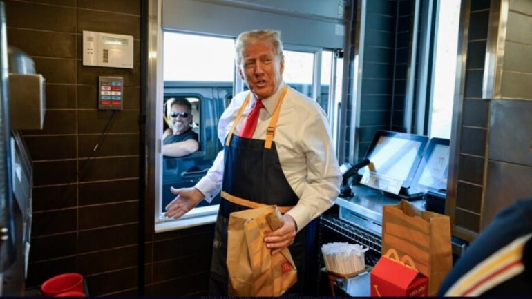 SERVING THE PEOPLE: Trump Works the Drive-Thru at McDonald's!