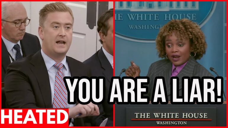 SHOUTING MATCH: Peter Doocy GRILLS White House Over Disinformation!