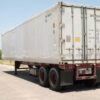 A refrigerated trailer that the San Antonio health authorities acquired to store bodies, as morgues at hospitals and funeral homes reach their capacity with the coronavirus disease (COVID-19) fatalities, is seen in Bexar County, Texas, July 15, 2020.