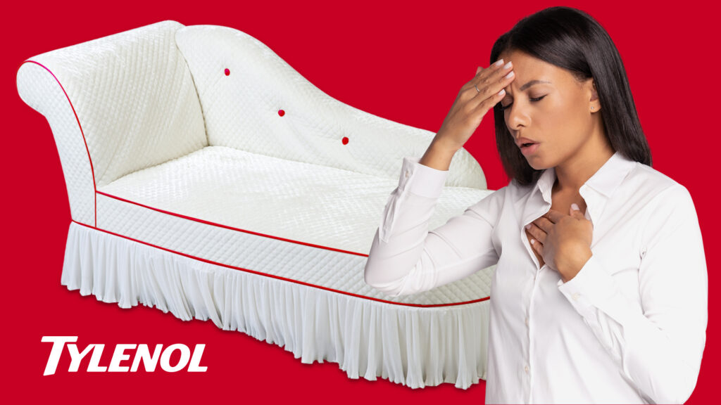 Satire News: Tylenol Introduces New Extra Strength Fainting Couch For Feverish