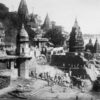 Photo of Manikarnika Ghat, Varanasi, India from 1922.